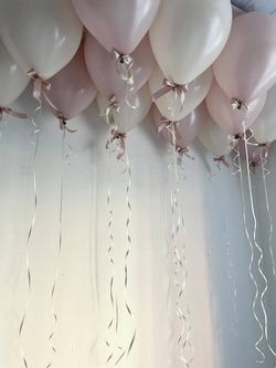 Воздушные шары под потолок песок/пыльная роза №3583