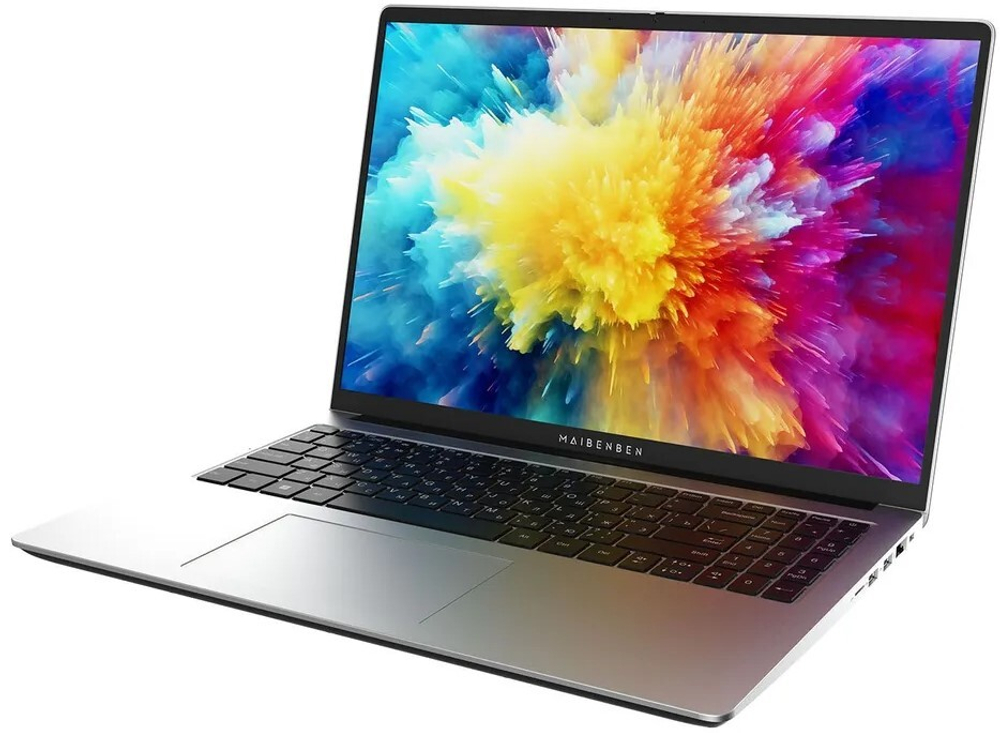 Ноутбук  Maibenben M653 16 ", Ryzen 3, 8 Гб RAM, 512 Гб SSD, Radeon Graphics, Серебристый