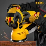 Машина шлифовальная эксцентриковая OS-125, 450 Вт, 6000-12000 об/мин Denzel, 27601