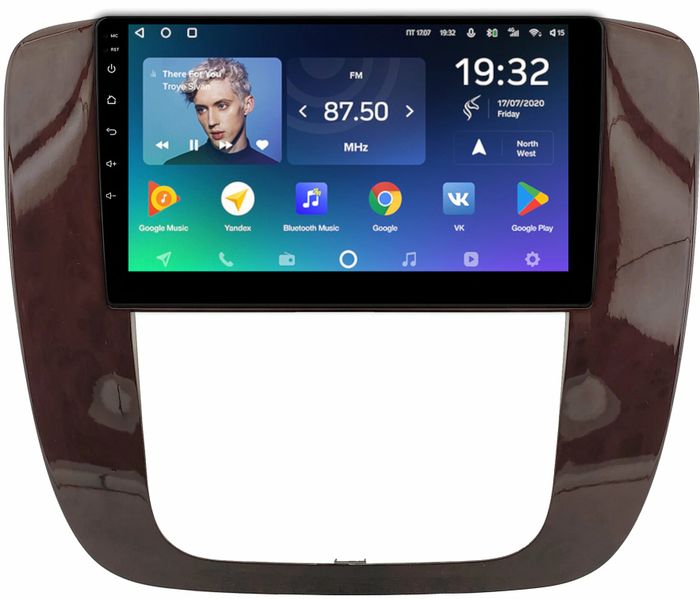 Магнитола для Chevrolet Tahoe 2006-2014 (рамка под дерево) - Teyes CC2 PLUS монитор 9" QLED, Android 10, Быстрая, SIM-слот