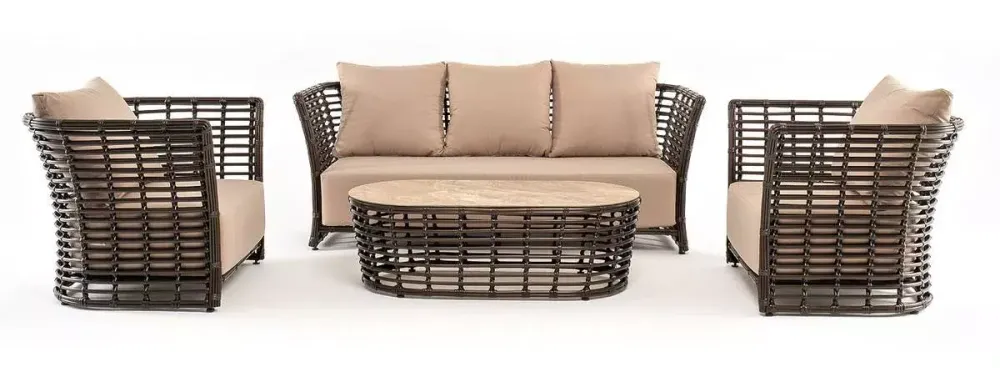 "Валенсия" лаунж-зона из искусственного ротанга, цвет бронзовый