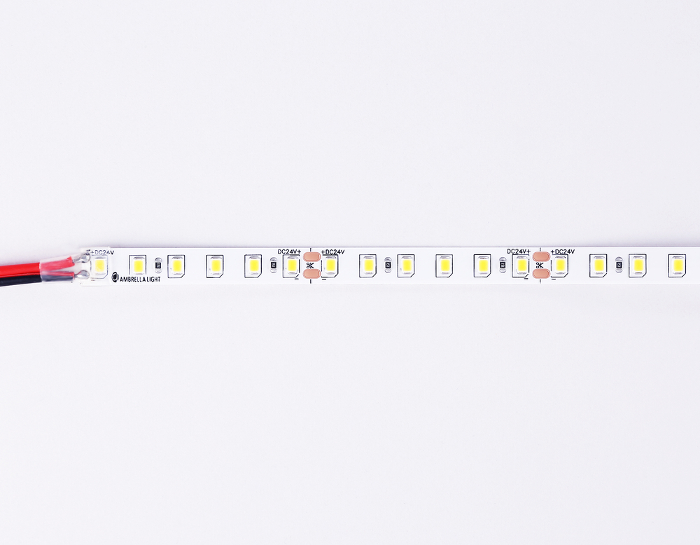 Светодиодная лента GS3102 2835 120Led/ 10W m/ 24V IP20 4500K/ 5000*8*1.2mm/ кратность резки 50mm (2 конт.)