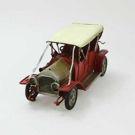 R&D Модель ретро-автомобиля красный с белым верхом