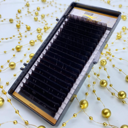 Ресницы коричневые горький шоколад Ollure MIX