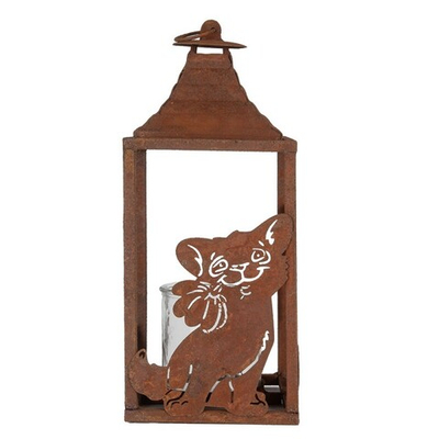 Подсвечник "Кот с бантом" 15x15x37см