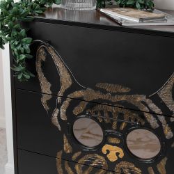 Комод Собака Фрэнки с 3 ящиками Каштан