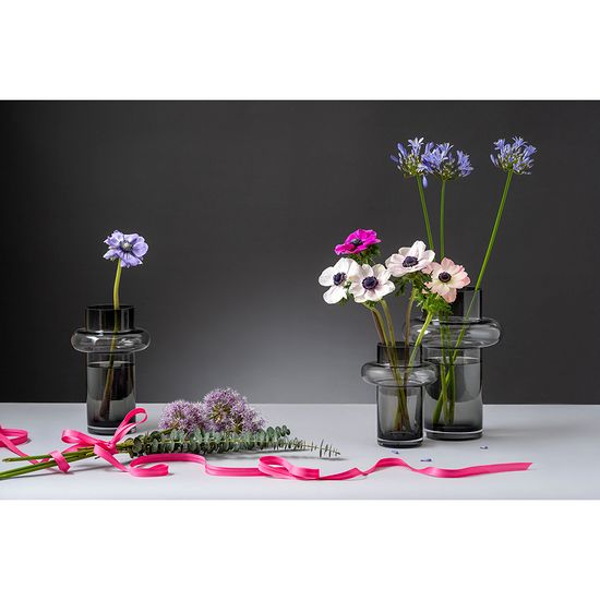 Ваза vayr, 26 см, серая