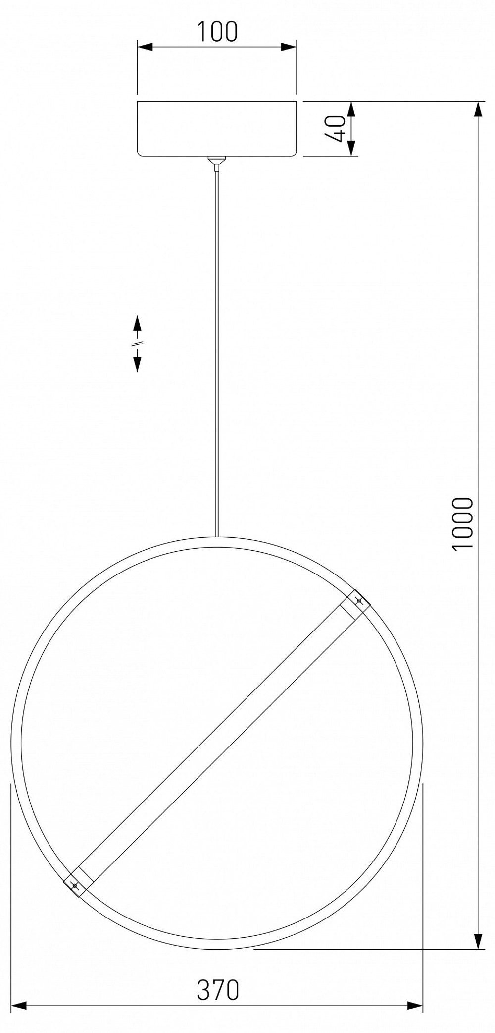 Подвесной светильник Eurosvet Element 90281/1 хром