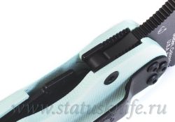 Нож Spyderco C81GPTLBK2 Paramilitary 2 Black S90V Teal G-10фотография - 7