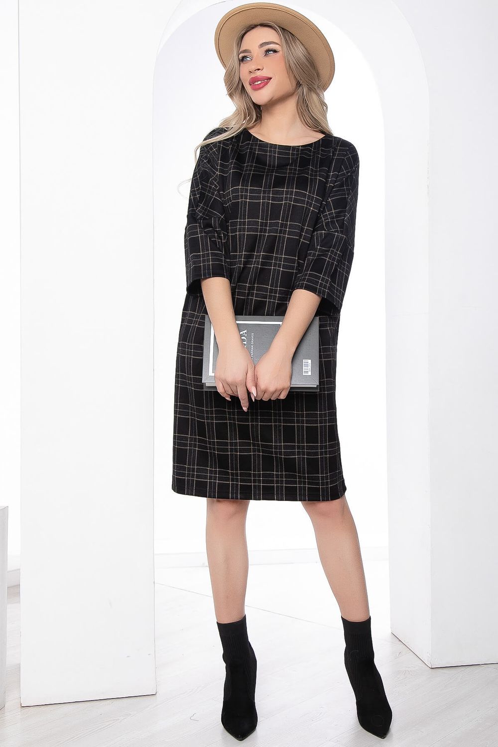 Платье "Кайла" (клетка) П8754 LT Collection