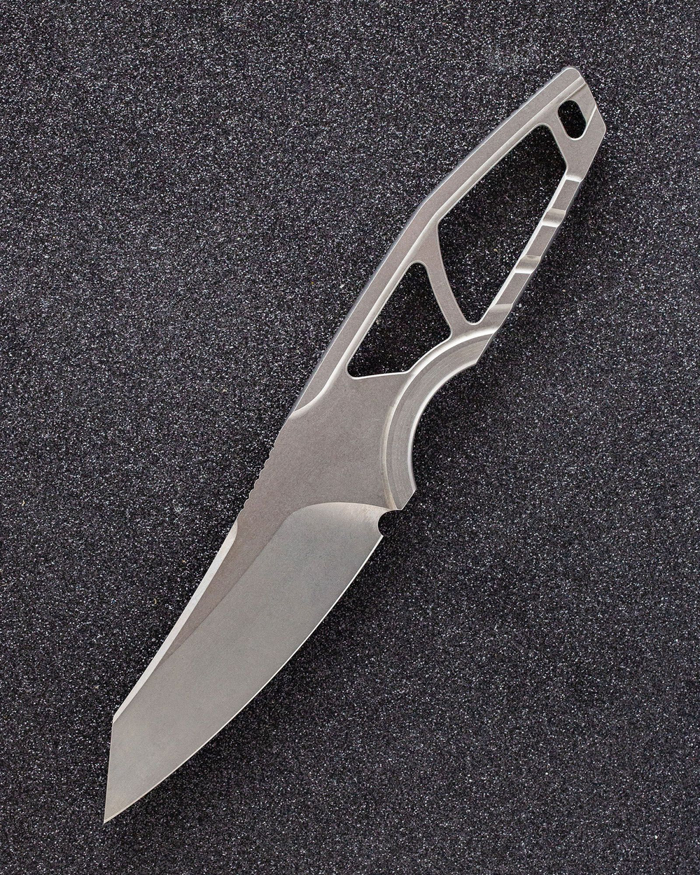 ПРЕДЗАКАЗ Туристический скелетный нож STEELBRO STORMBORN Stonewash сталь DC53 (зеленый Kydex)