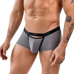 Мужские трусы хипсы серые Clever Moda TOKIO LATIN BOXER 186613