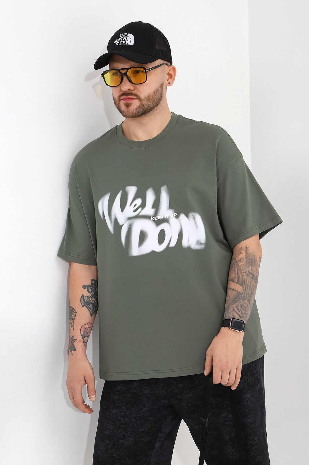 Фуфайка (футболка) мужская Леон-4 Виотекс ХАКИ