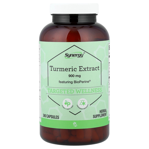Vitacost, Synergy®, экстракт куркумы с BioPerine®, 240 капсул