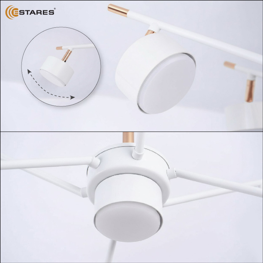 Люстра ATENA 7хGX53 R-750x350-WHITE/GOLD-220-IP20