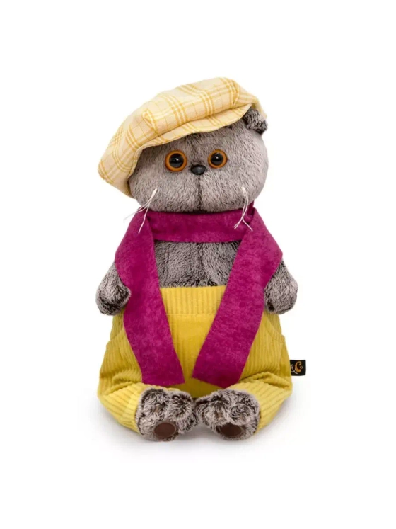 Мягкая игрушка Кот Басик в кепке и шарфе 22 см Ks22-224