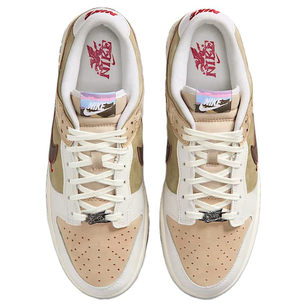 Nike Dunk Low top Skateboard Shoes Men's Beige Umber