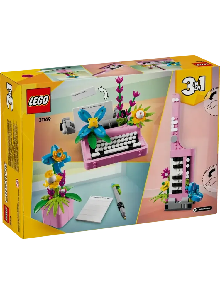Конструктор Creator 31169 Печатная машинка с цветами