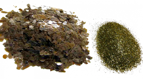 Слюда молотая и дробленая