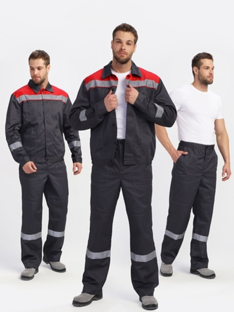 Костюм Легион Премиум-1 СОП CH брюки, т.серый/красный