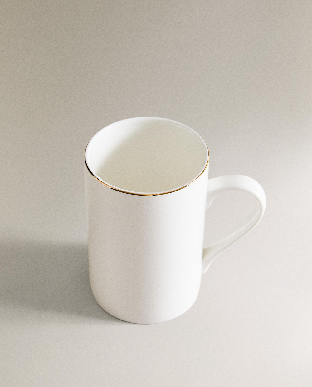 Zara Home чашка из костяного фарфора, цвет золотой, 11 см