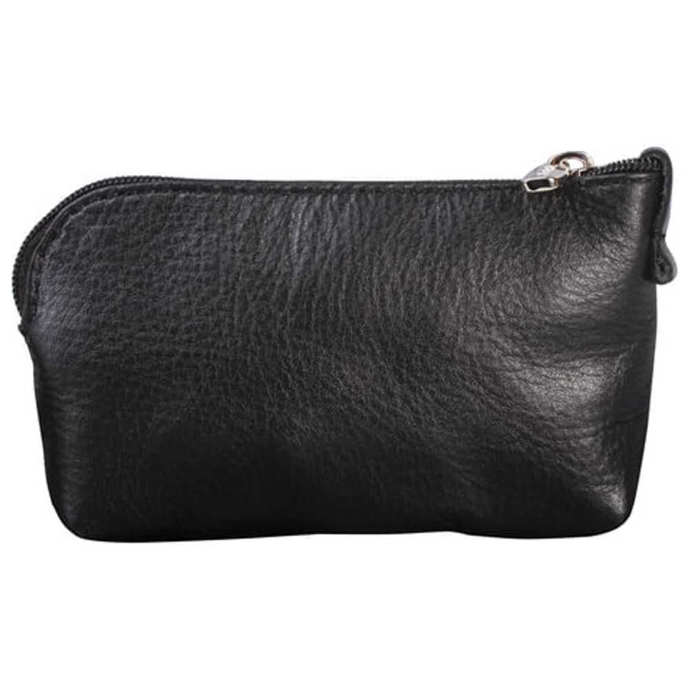 Футляр для ключей FABULA "Estet", натуральная кожа, на молнии, 75x125x25 мм, черный, KL16.MN