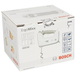 Миксер BOSCH MFQ36440, 450 Вт, 5 скоростей, 2 венчика, 2 крюка для теста, серый