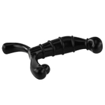 Чёрный стимулятор простаты с рёбрышками Constant Climax