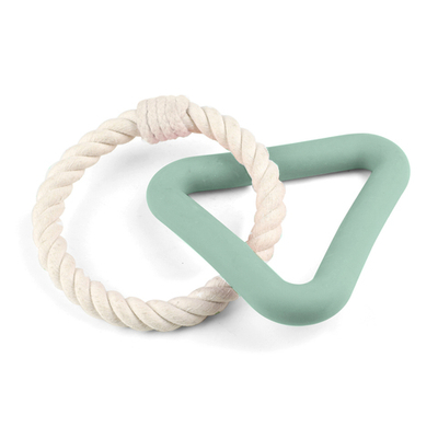 Игрушка для собак из термопластичного эластомера "Треугольник с плетеным кольцом", 250мм, Triol