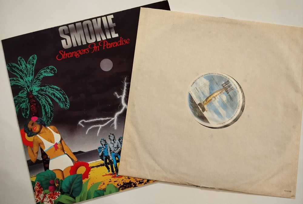 Винтажная виниловая пластинка LP Smokie Strangers In Paradise (Germany 1982)