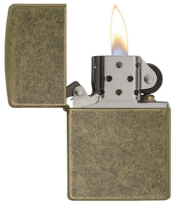 Зажигалка ZIPPO Classic Anitque Brass  Chrome™ ZP-201FB