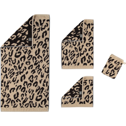 Полотенце 30x50 Cawo Instinct Leopard 563 коричневое