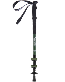 Трекинговая палка Naturehike Qing xue base из трех секций, 62-135 см, алюминиевый сплав, хаки (NH17D