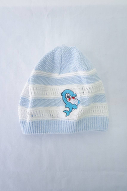 Шапка с принтом на 0-3 месяца