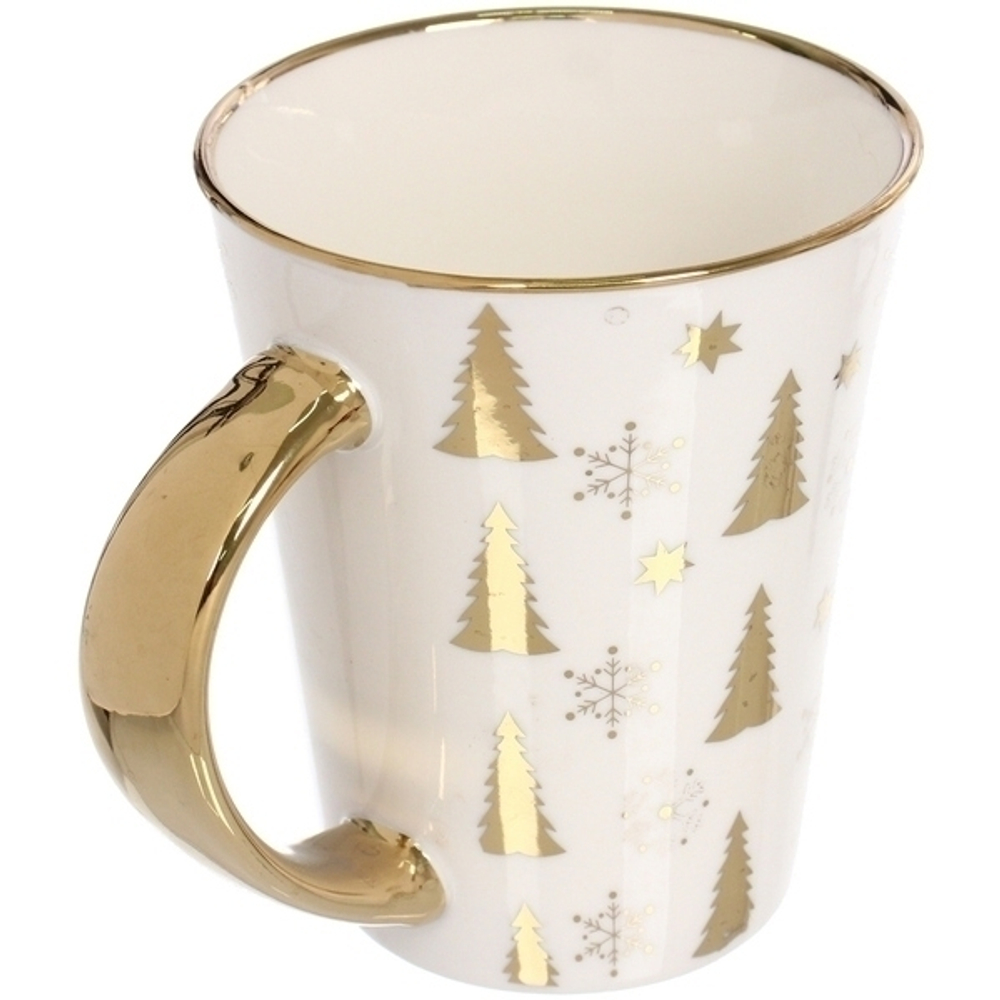 Кружка керамическая 380мл «Золотая коллекция», микс 4рисунка