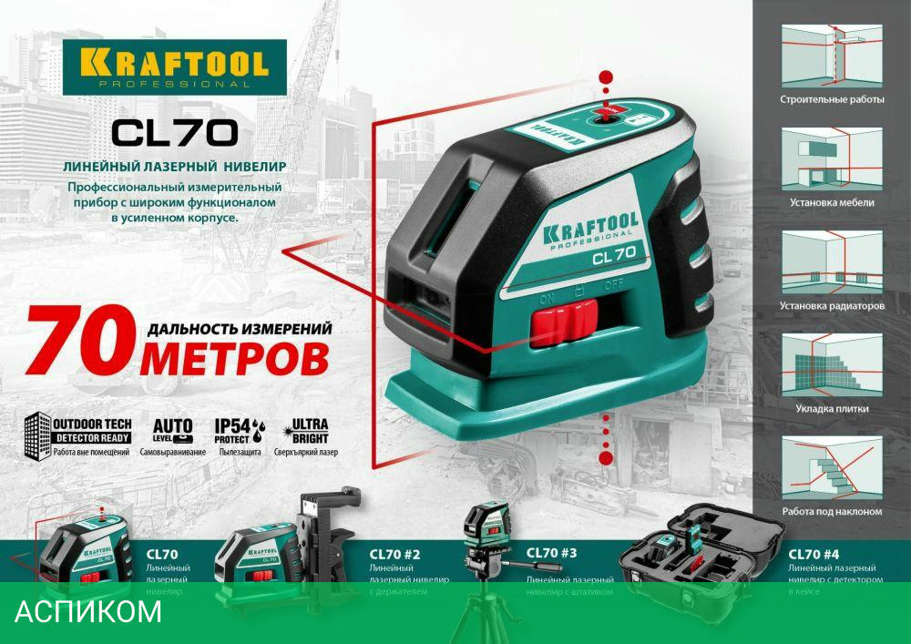 Лазерный нивелир Kraftool 34660