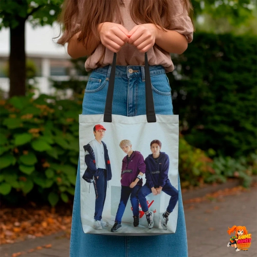 Сумка шоппер с принтом Stray Kids