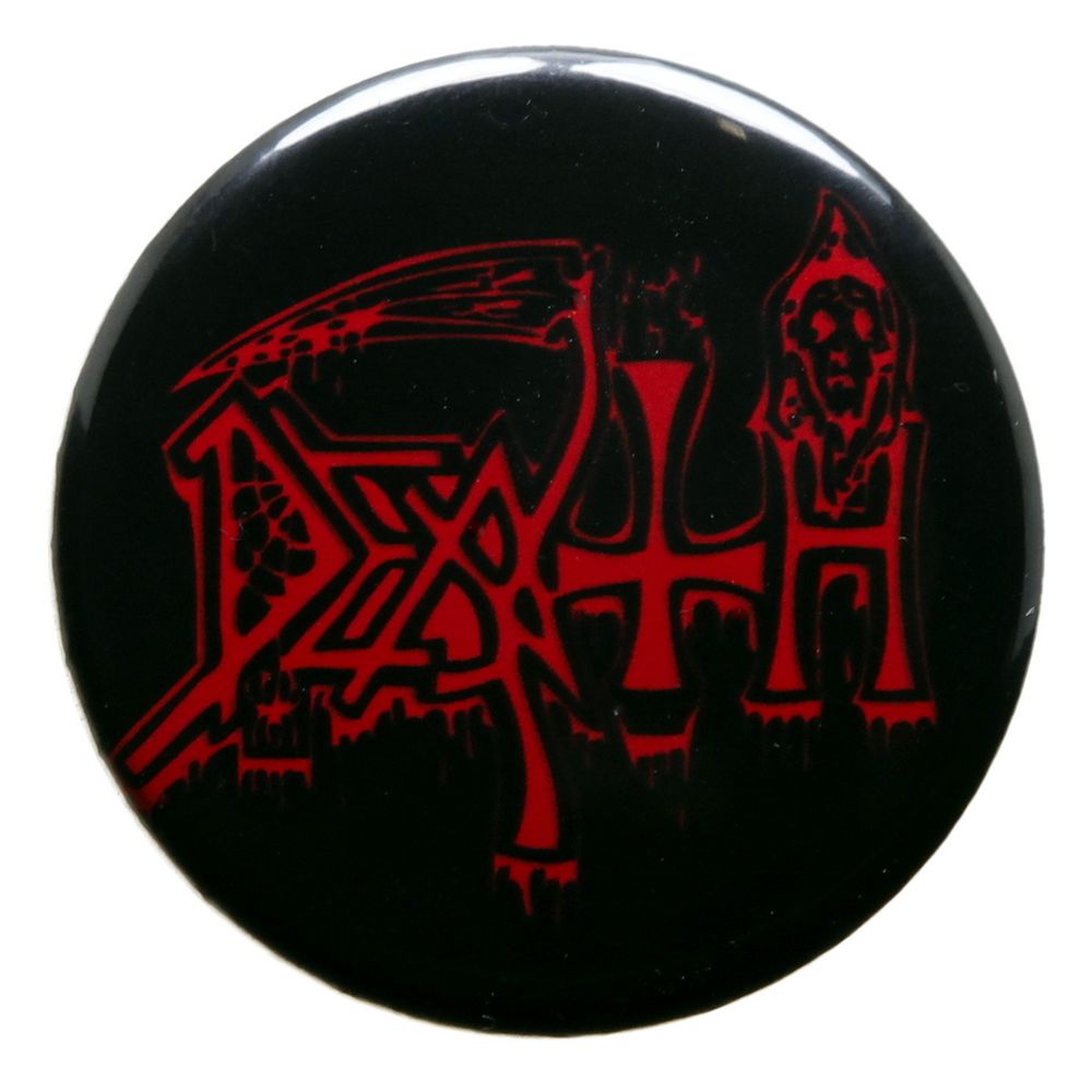 Значок металлический на булавке группы Death
