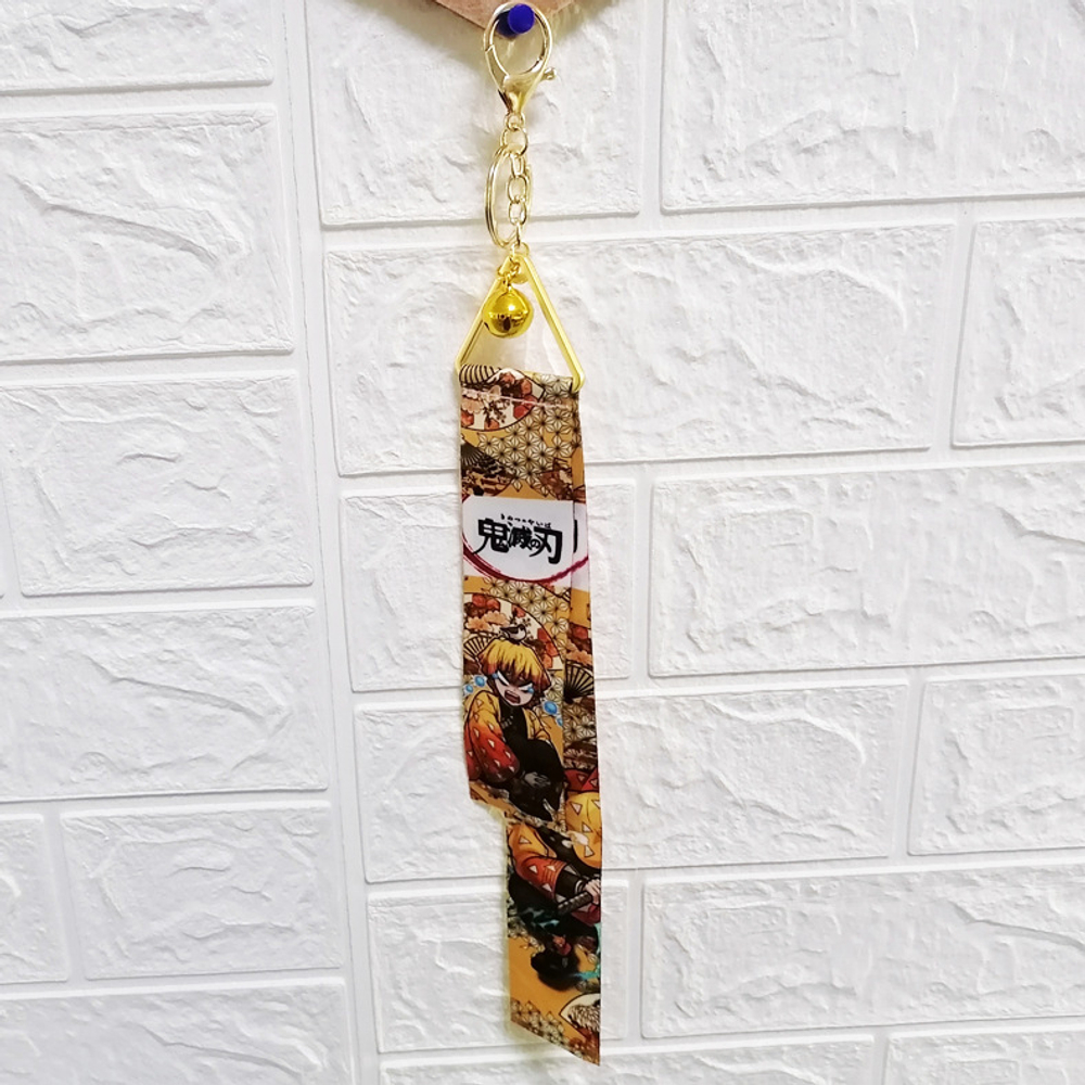 Брелок тканевый с бубенцом "Клинок, рассекающий демонов"