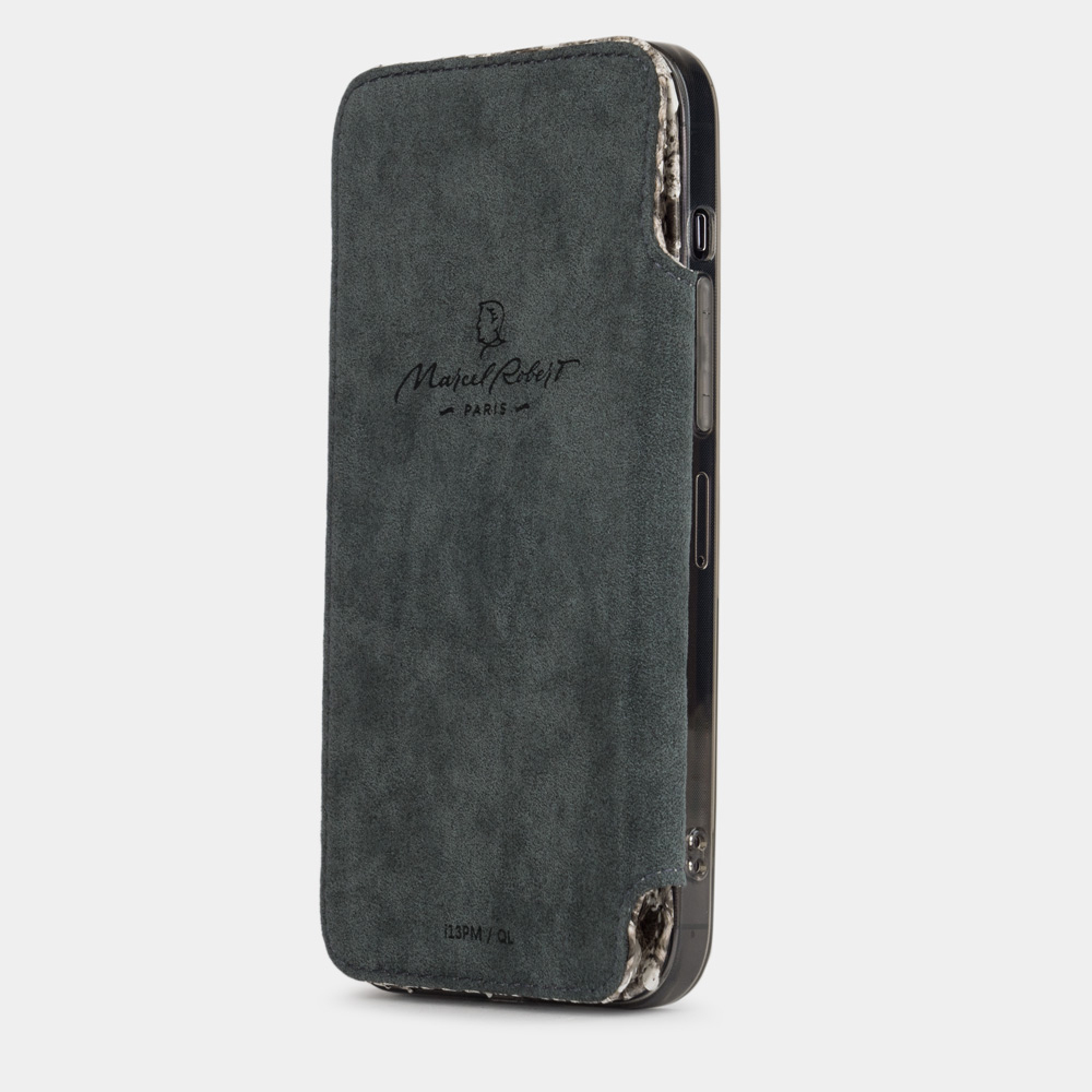 Чехол для iPhone 15 Pro из кожи питона, цвета Natur