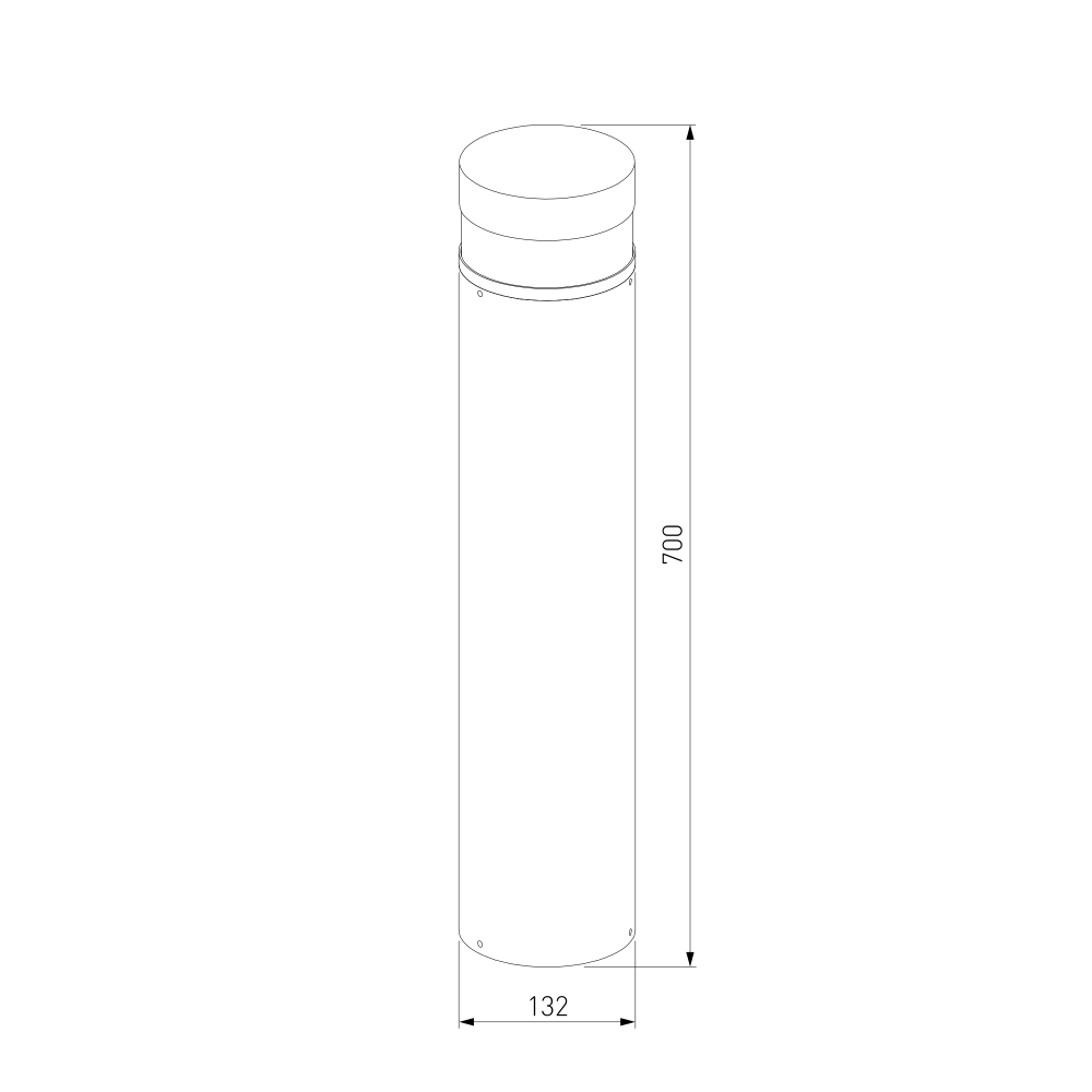 Садово-парковый светильник 1532 TECHNO LED 3000K чёрный 1532 TECHNO LED черный