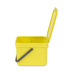 Ведро для мусора Brabantia Sort&Go желтое 6л с крышкой