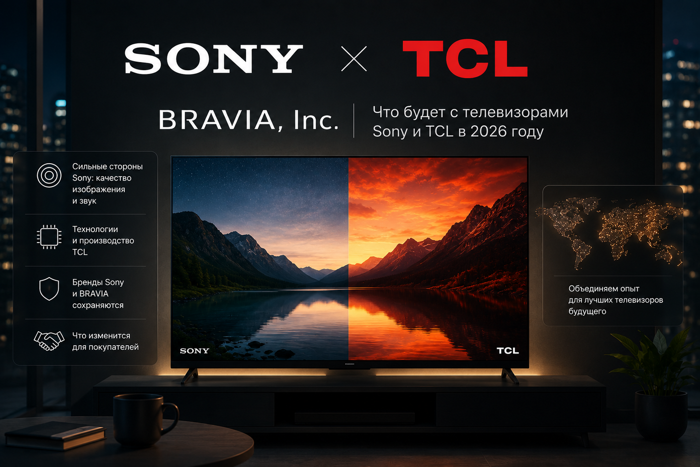 TCL и Sony объединяют ТВ-бизнес: что будет с Sony