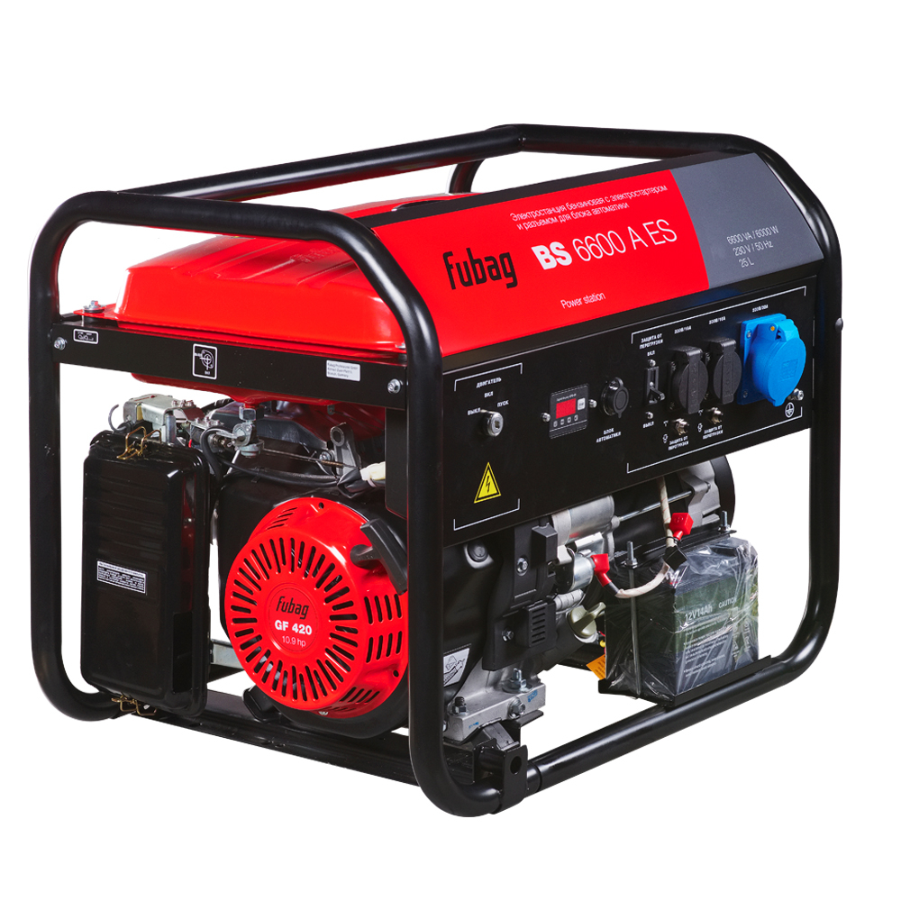 FUBAG Бензиновый генератор с электростартером и коннектором автоматики BS 6600 A ES