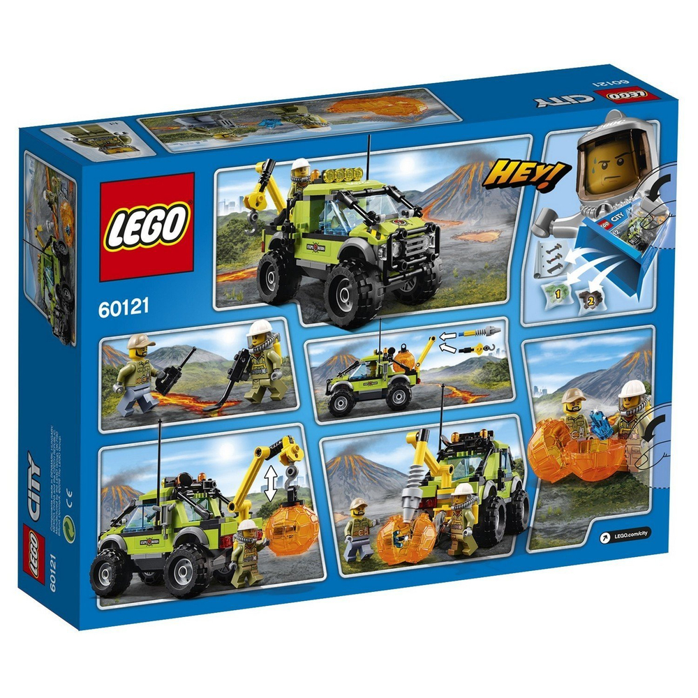 LEGO City: Грузовик исследователей вулканов 60121 — Volcano Exploration Truck — Лего Сити Город