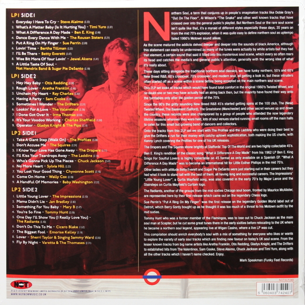 Сборник / Northern Soul Underground (Coloured Vinyl)(2LP)