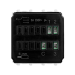 Механизм управления вентиляторами модульный, "Avanti", "Белое облако", 2модуля