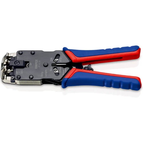 Инструмент для опрессовки штекеров типа Western чернёные 200 мм Knipex 97 51 12 SB