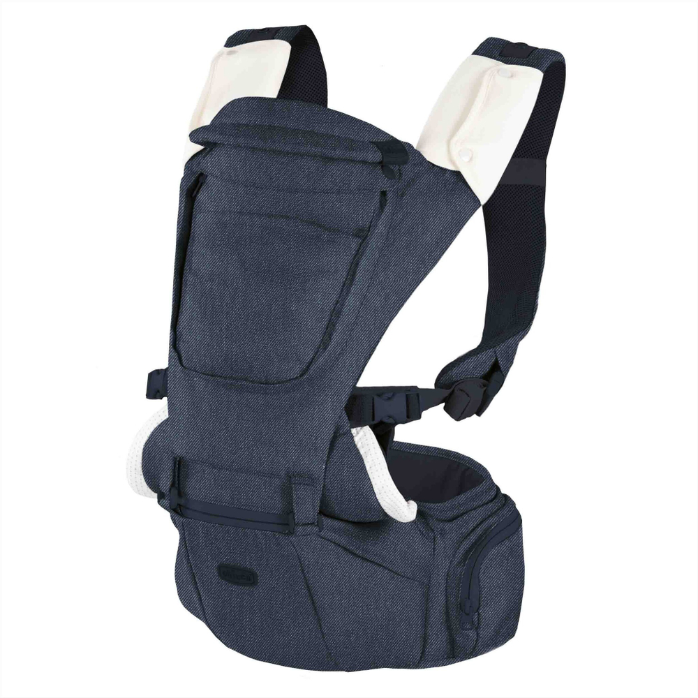 Переноска-трансформер Chicco Hip Seat Carrier Denim, джинсовый