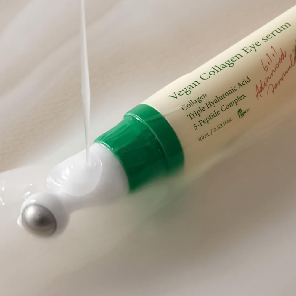 Пептидная сыворотка для век с массажным аппликатором AXIS-Y Vegan Collagen Eye Serum